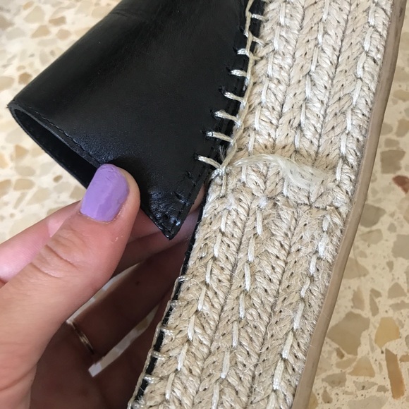 Vagabond Black Leather Platform Celeste Espadrille - Picture 10 of 12